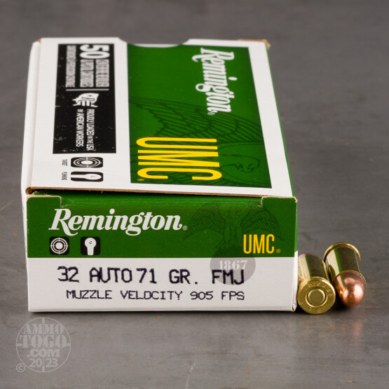 500rds - 32 Auto Remington 71gr. FMJ Ammo