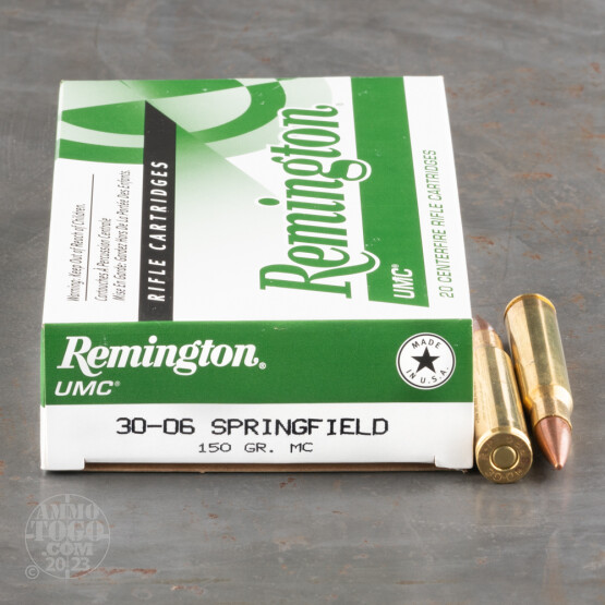 20rds – 30-06 Remington UMC 150gr. MC FMJ Ammo
