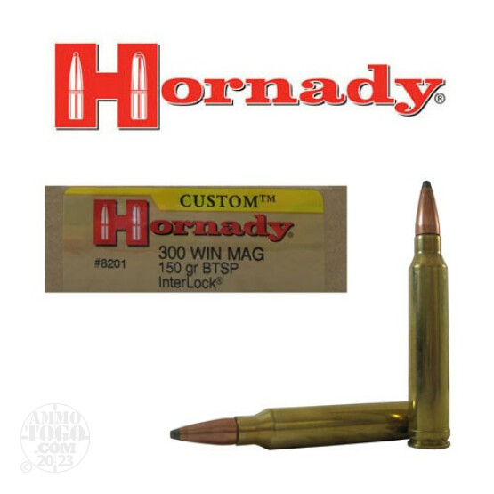 20rds - 300 Win. Mag. Hornady 150gr. Boat-tail Spire Point Ammo