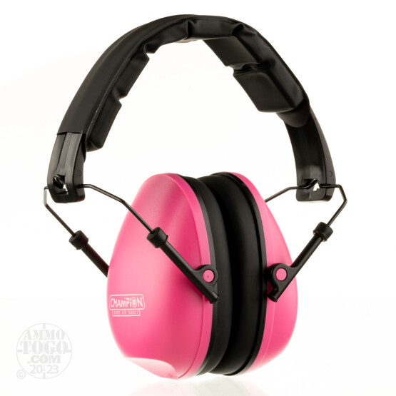1 Pair - Champion Slim Pink Passive Earmuffs