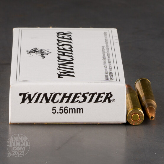 20rds – 5.56x45 Winchester FBI Training 62gr. Open Tip Ammo