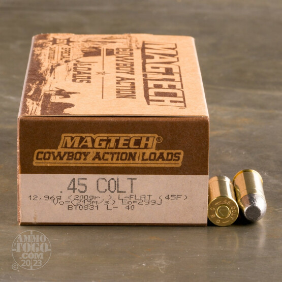 50rds - 45 Long Colt MAGTECH Cowboy 200gr. Lead Flat Nose Ammo