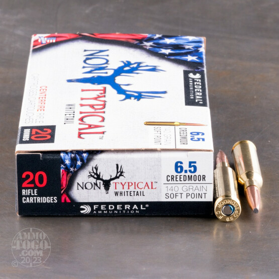 20rds - 6.5mm Creedmoor Federal Non-Typical 140gr. SP Ammo