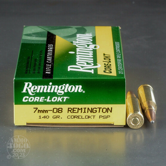 20rds - 7mm-08 Remington 140gr. Core-Lokt Pointed Soft Point Ammo