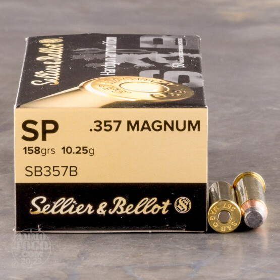 50rds – 357 Magnum Sellier & Bellot 158gr. SP Ammo
