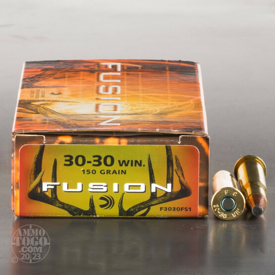 20rds - 30-30 Federal Fusion 150gr. Flat Nose SP Ammo