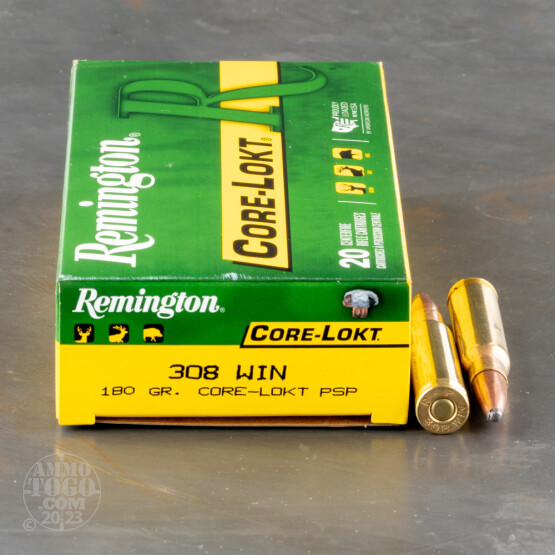 20rds - .308 Remington Express Core-Lokt 180gr. Pointed Soft Point