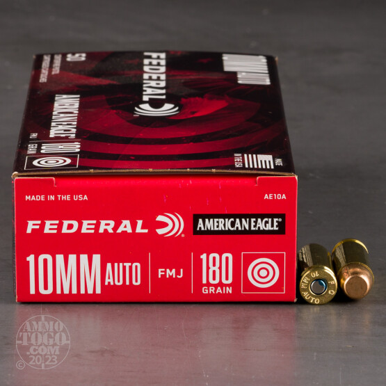 1000rds – 10mm Federal American Eagle 180gr. FMJ Ammo
