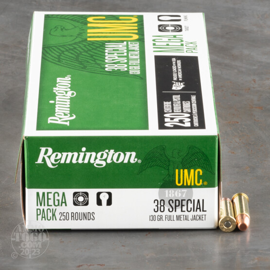 1000rds - 38 Special Remington UMC 130gr. MC Ammo