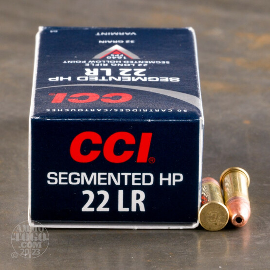 50rds -  22LR CCI Segmented 32gr. Hollow Point Ammo