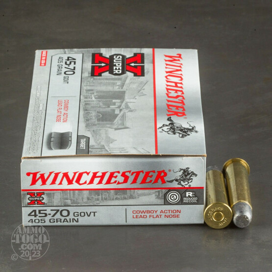 20rds - 45-70 Govt. Winchester Cowboy Action Loads 405gr. LFN Ammo