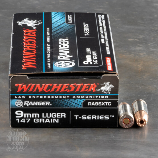 50rds - 9mm Winchester Ranger Talon 147gr. SXT HP Ammo