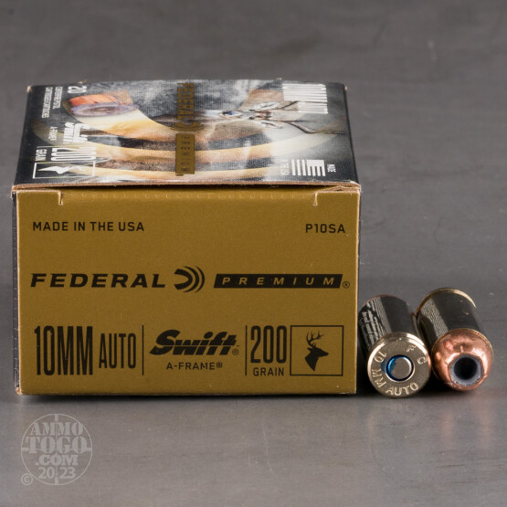 20rds – 10mm Federal 200gr. A-Frame Ammo