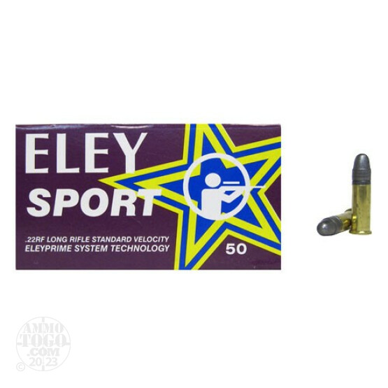 500rds - 22LR Eley Sport 40gr. Solid Point Ammo