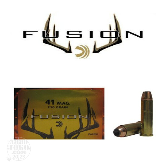 20rds - 41 Mag Federal Fusion 210gr. SP Ammo