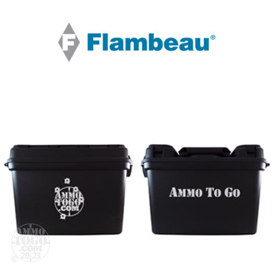 4 - Flambeau Inc. 14" Zerust Black Plastic Ammo Can/Dry Boxes w/ Ammo to Go Logo