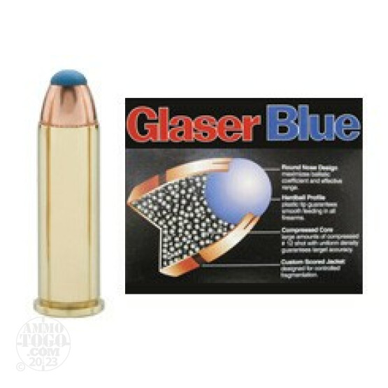20rds - 38 Special Glaser Blue 80gr. +P Safety Slug