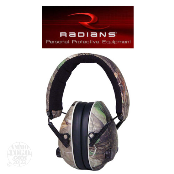 1 - Radians Hunter's Ears Mossy Oak Hearing Protection Electronic Earmuff
