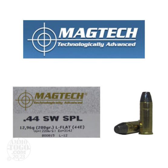 50rds - 44 Special MAGTECH Cowboy 200gr. Lead Flat Nose Ammo