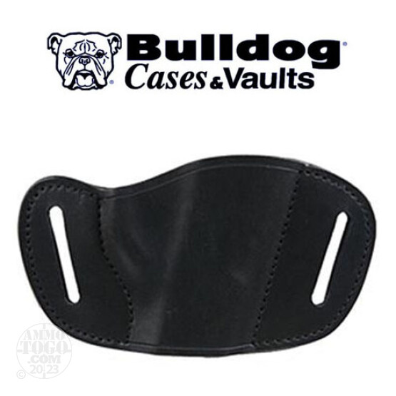 1 - Bulldog Black Leather Holster Medium