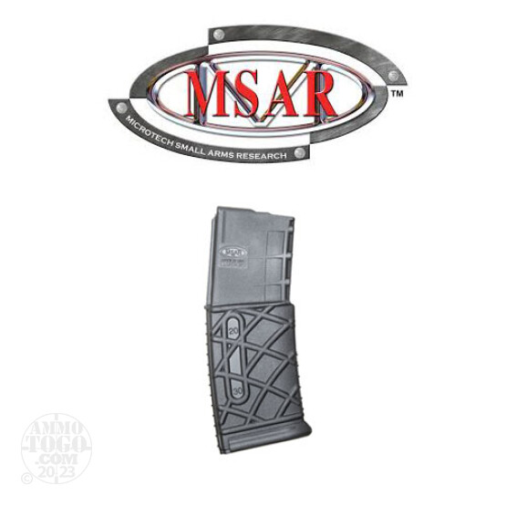 1 - MSAR AR15/STGE4  XM17-E4 5.56mm 30rd. Black Polymer Magazine