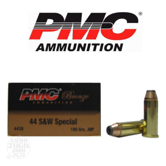 50rds - 44 Special PMC 180gr. Jacketed Hollow Point Ammo