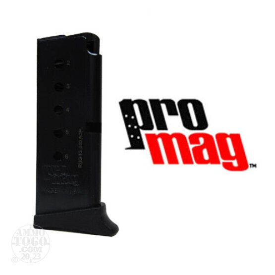 1 - ProMag Ruger LCP .380 ACP 6rd. Magazine Black