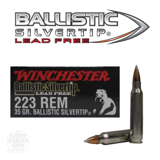 20rds – 223 Rem Winchester Ballistic Silvertip 35gr. Polymer Tip Ammo