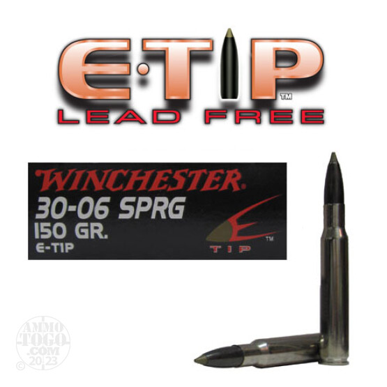 20rds - 30-06 Winchester 150gr. Supreme E-Tip Ammo