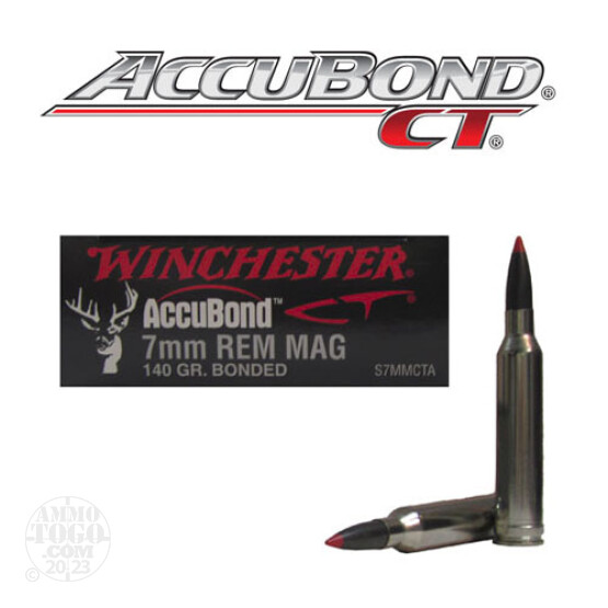 20rds - 7mm Rem. Mag Winchester Supreme 140gr. Accubond Ammo