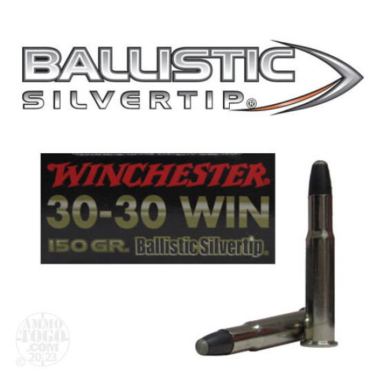20rds - 30-30 Winchester 150gr. Supreme Ballistic Silvertip Ammo