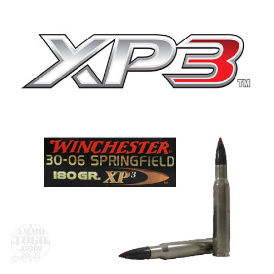 20rds - 30-06 Winchester 180gr. Supreme Elite XP3 Ammo
