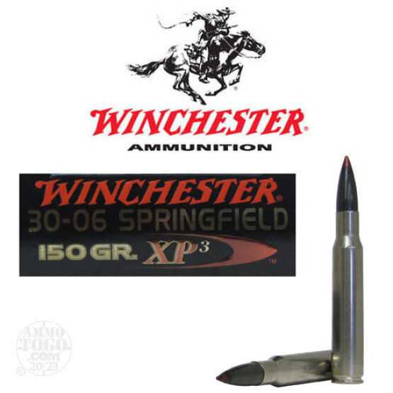 20rds – 30-06 Winchester Supreme Elite 150gr. XP3 Ammo