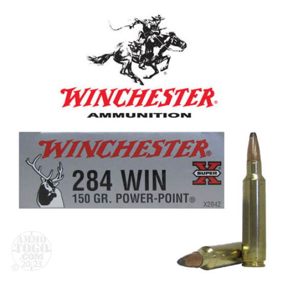 20rds - 284 Winchester Super-X 150gr. Power Point Ammo