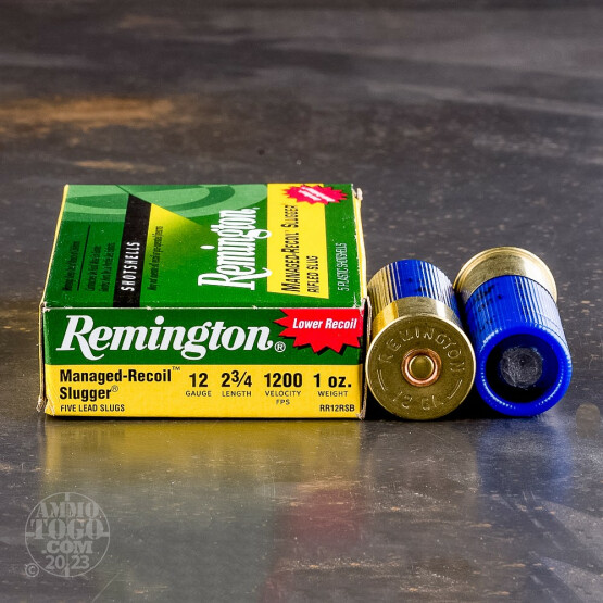 250rds - 12 Gauge Remington Reduced Recoil 1oz. Slugs