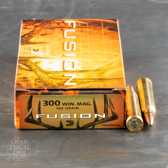 20rds - 300 Win. Mag. Federal Fusion 165gr. SP Ammo