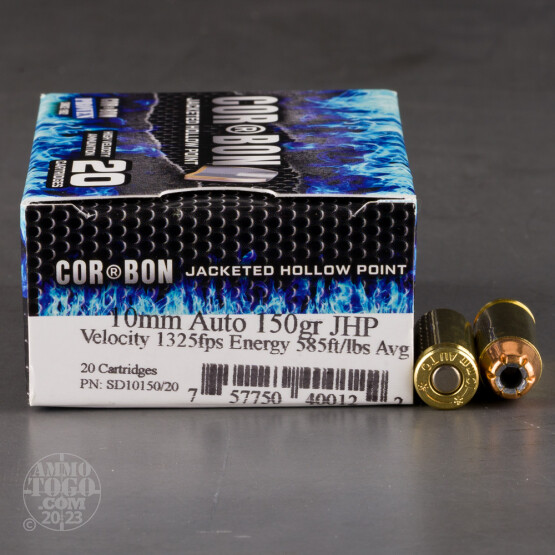 20rds – 10mm Corbon 150gr. JHP Ammo