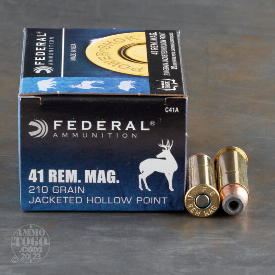 20rds - 41 Remington Magnum Federal 210gr. JHP Ammo