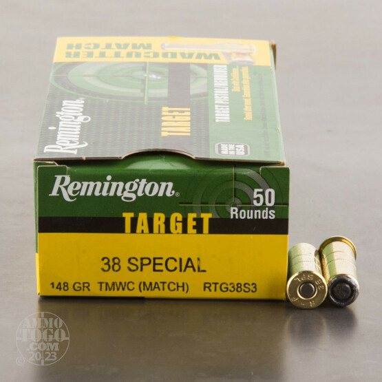 50rds - 38 Special Remington Target 148gr. TMWC Ammo