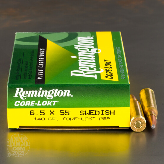 20rds - 6.5x55 Remington 140gr. Core-Lokt PSP Ammo