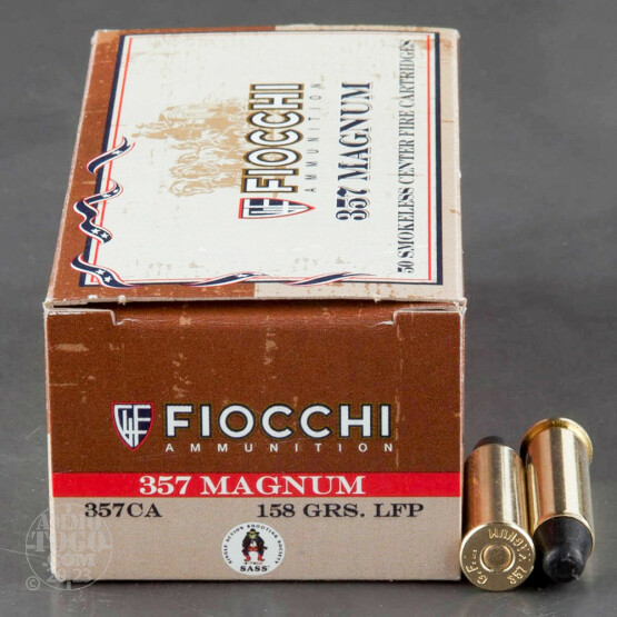 50rds – 357 Magnum Fiocchi Cowboy Action 158gr. LFP Ammo