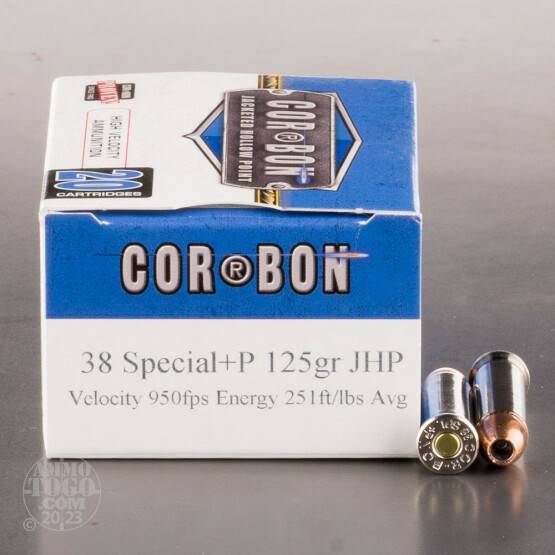 20rds - 38 Special Corbon 125gr. +P HP Ammo