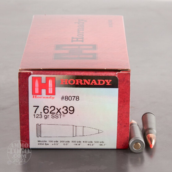 500rds - 7.62X39 Hornady 123gr. SST Polymer Tip Ammo