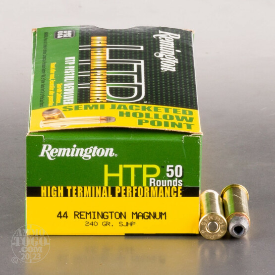500rds – 44 Mag Remington HTP 240gr. SJHP Ammo