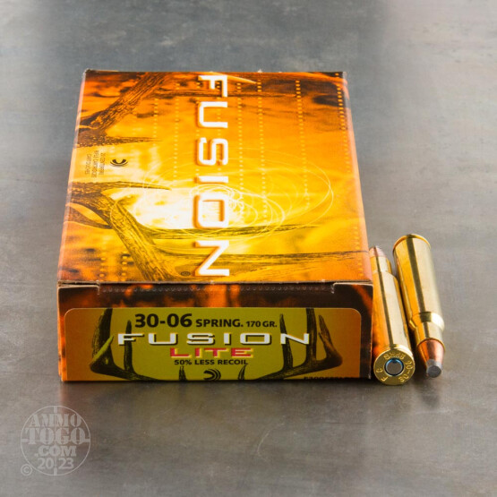 20rds - 30-06 Federal Fusion Lite 170gr. SP Ammo