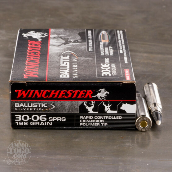 20rds - 30-06 Winchester 168gr. Supreme Ballistic Silvertip Ammo