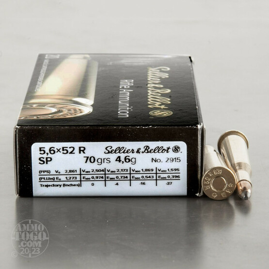 20rds – 22 Savage Hi-Power Sellier & Bellot 70gr. SP Ammo