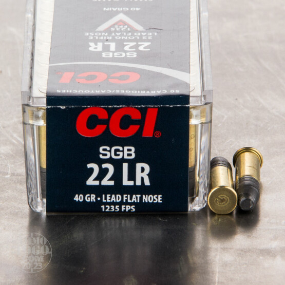50rds – 22 LR CCI Small Game Bullet (SGB) 40gr. LFN Ammo