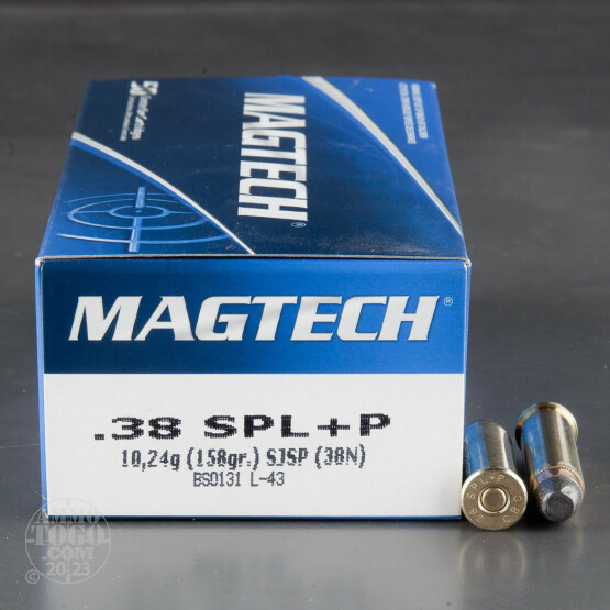 50rds – 38 Special Magtech 158gr. SJSP Ammo
