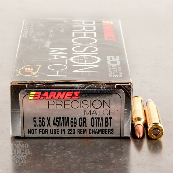 200rds – 5.56x45 Barnes Precision Match 69gr. OTM BT Ammo